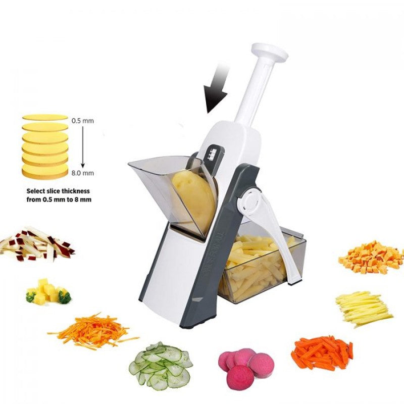 Vegetable and Potato Cutter 8 in 1 Vegetable Slicer by ONCE FOR ALL Food Chopper