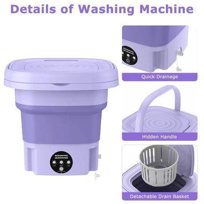 Portable Foldable Mini Washing Machine